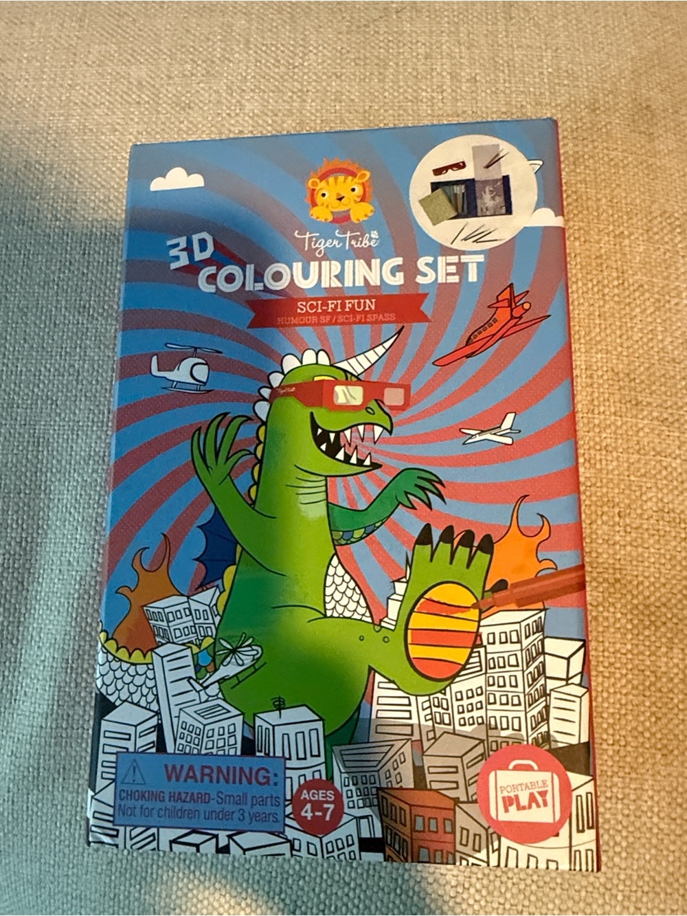 NWT TIGER TRIBE 3D COLOURING SET SCI-FI FUN